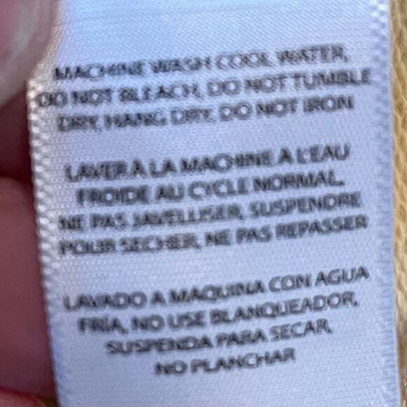 Onia Yellow Cream Garment Dyed Terry Sweatshirt - Picture 5 of 5